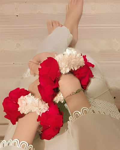 Bridal Rose Garland (Gajray) By Real & Fresh Flower. Rs 1,499/=